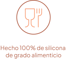 Hecho 100% de silicona de grado alimenticio