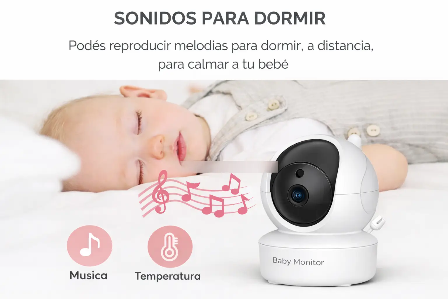 Baby Call con Cámara HD y Visión Nocturna - Imagen 4