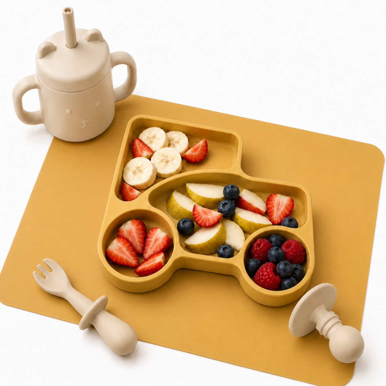 Plato + Mantel 2 En 1 – Tractor