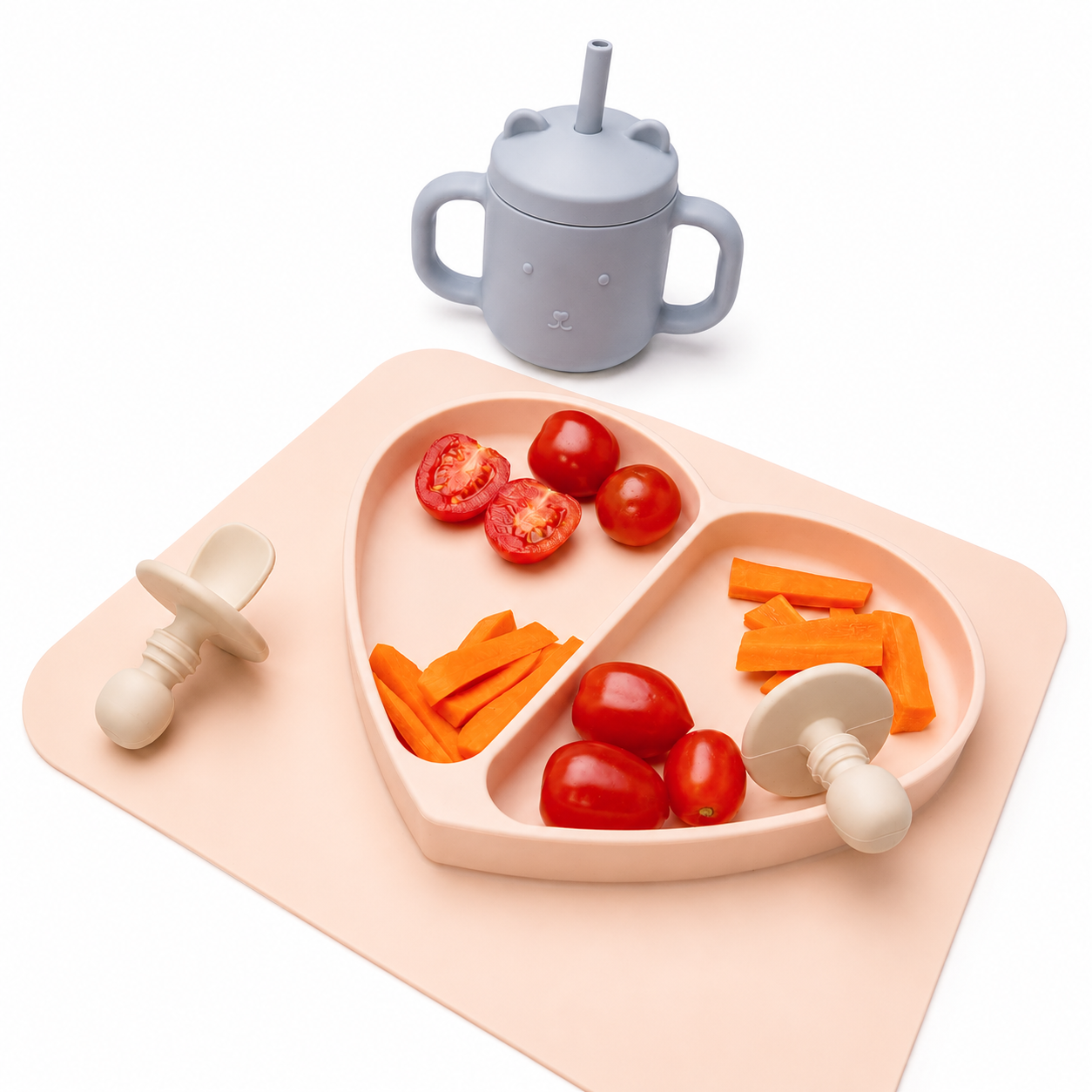 Plato + Mantel 2 En 1 – Corazón